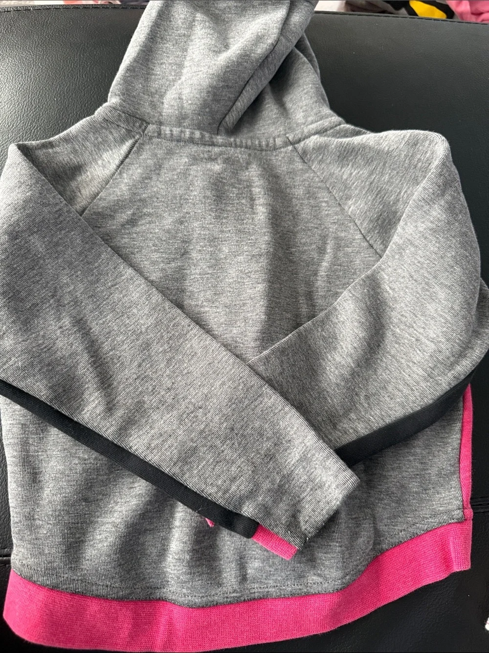 Nike Pink and Gray Full‑Zip Hooded Jacket